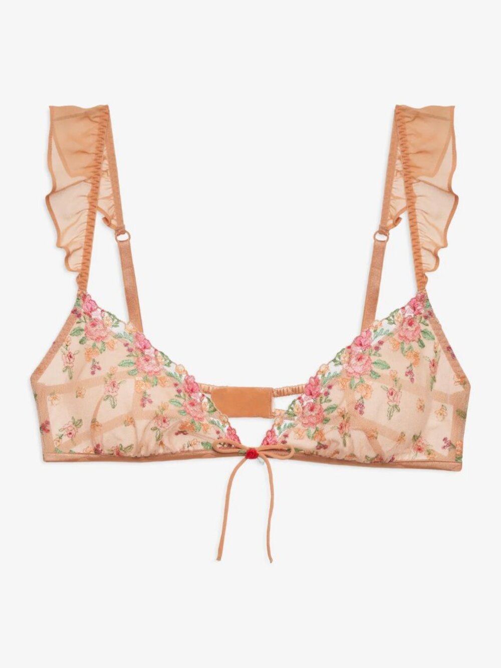 For Love & Lemons Glimmer Rose Bralette | Rose Gold | XS | NWT